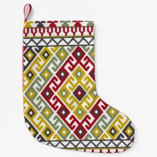 Petite Chaussette De Noël Géométrie turque indienne : Carrelage Arrière - pl