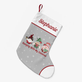 Petite Chaussette De Noël Gnomes de Noël mignons personnalisés
