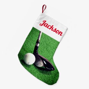 Petite Chaussette De Noël Golf Club et Golf Ball