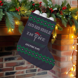 Petite Chaussette De Noël Golfer Christmas Stocking Hole in One
