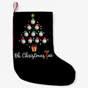 Petite Chaussette De Noël Golfeur de golf drôle de golf Oh Noël T-shirt