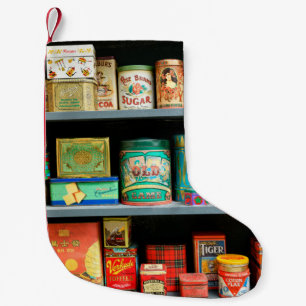 Petite Chaussette De Noël Grande collection de boîtes vintages colorées