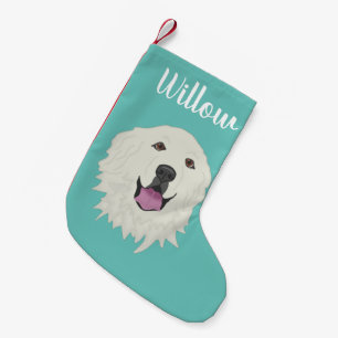 Petite Chaussette De Noël Grande Pyrénées personnalisée