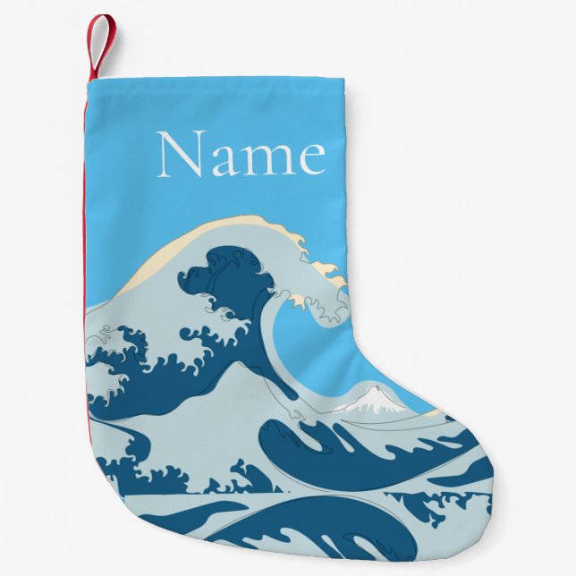 Petite Chaussette De Noël Grande vague Thunder_Cove (Devant)