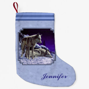 Petite Chaussette De Noël Gray Wolves
