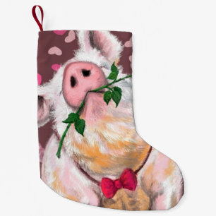 Petite Chaussette De Noël Gros Noël de porc