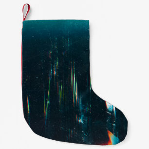 Petite Chaussette De Noël Grunge arrière - plan abstrait. Écran endommagé. O