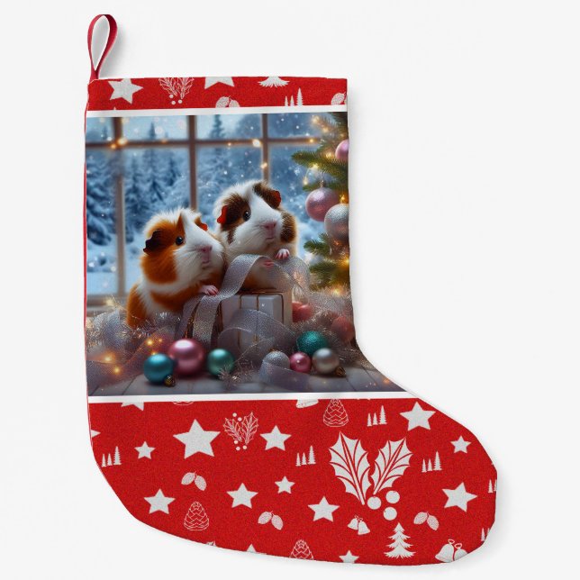Petite Chaussette De Noël Guinea Pigs' Christmas Stocking (Devant)