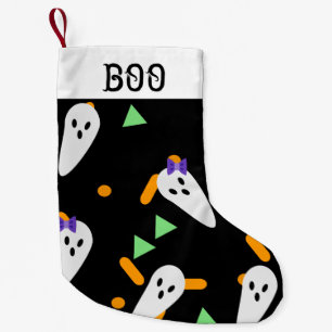 Petite Chaussette De Noël Halloween Stocking   Cute Ghost Confetti