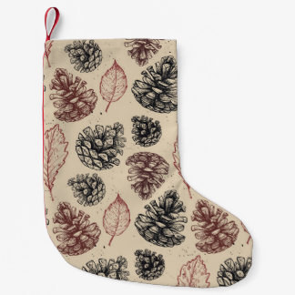 Petite Chaussette De Noël Hand drawn vintage illustrations. Seamless pattern