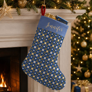 Petite Chaussette De Noël Hanukkah étoile de David juive