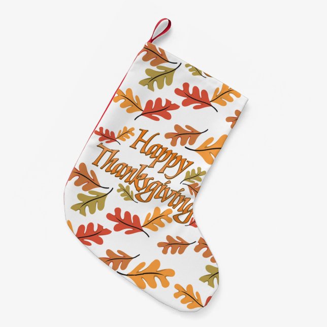 Petite Chaussette De Noël Happy Thanksgiving (Devant (Accrochage))