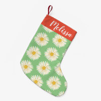Happy White Daisies Motif PERSONNALISÉ