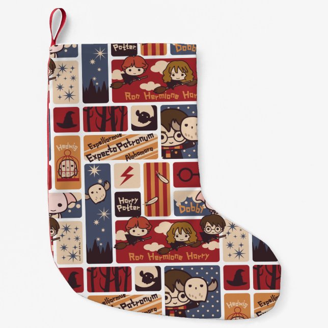 Petite Chaussette De Noël Harry Potter Motif des scènes de dessin (Devant)