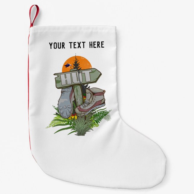 Petite Chaussette De Noël Heaphy piste de vieilles bottes (Devant)
