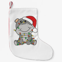 Hippo Noël Animaux d'hiver Hippopotames