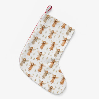 Petite Chaussette De Noël Histoire hivernale Noël Stocking Neutrals