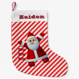 Petite Chaussette De Noël HO! HO! HO! Père Noël Joyeux Noël Canne à Sucre