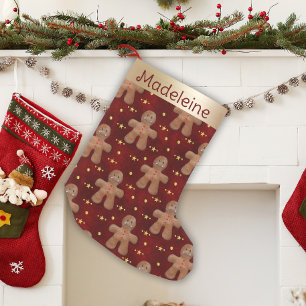 Petite Chaussette De Noël Homme de pain d'épices festif mignon