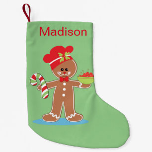 Petite Chaussette De Noël Homme de pain d'épices mignon