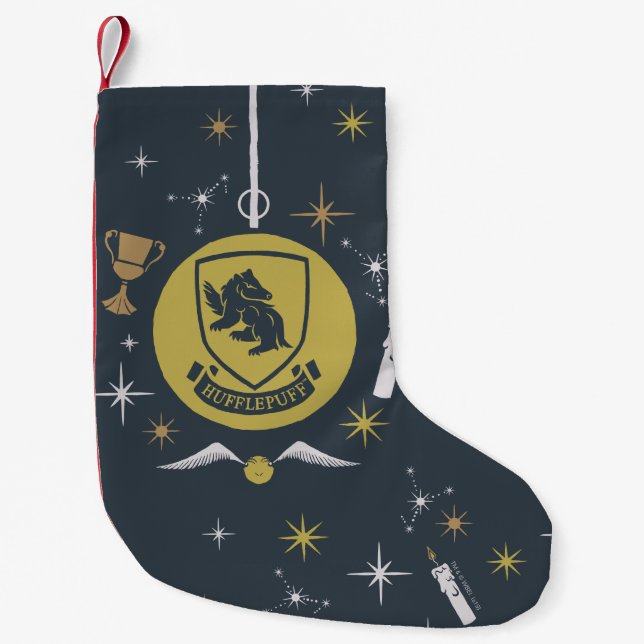Petite Chaussette De Noël HUFFLEPUFF™ - Graphique Bauble de vacances (Devant)