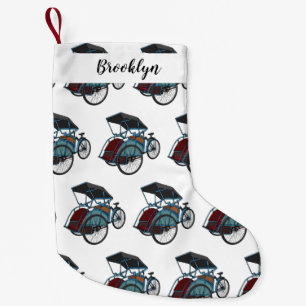 Petite Chaussette De Noël Illustration de cyclo-pousse