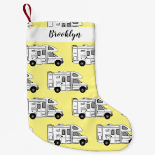 Petite Chaussette De Noël Illustration de dessin animé Campervan