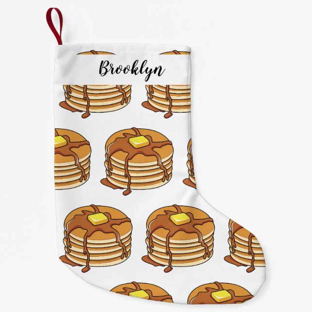 Petite Chaussette De Noël Illustration de dessin animé de Pancake (Devant)