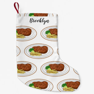 Petite Chaussette De Noël Illustration de dessin de steak