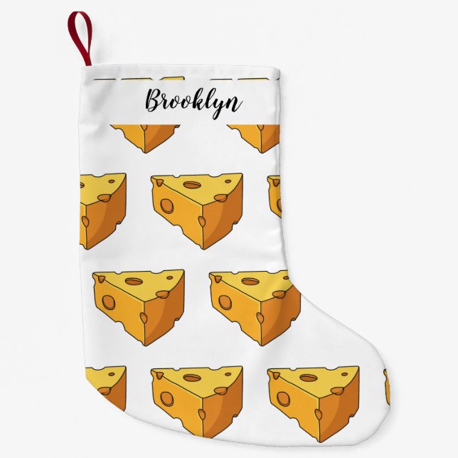 Petite Chaussette De Noël Illustration de fromage (Devant)