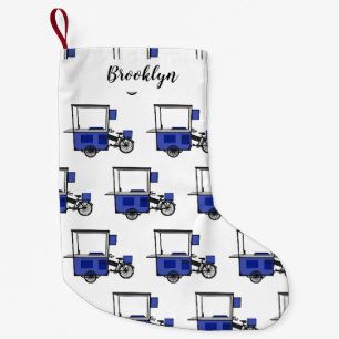 Petite Chaussette De Noël Illustration de la charrette alimentaire