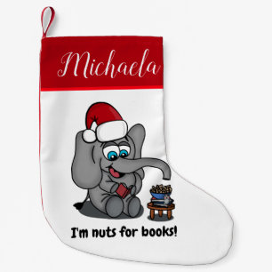Petite Chaussette De Noël Illustration de l'amour du livre des éléphants