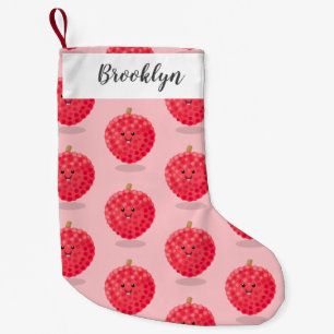 Petite Chaussette De Noël Illustration de litchee rose mignon