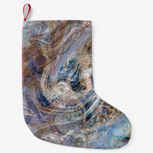 Petite Chaussette De Noël Illustration de marbrage gris bleu