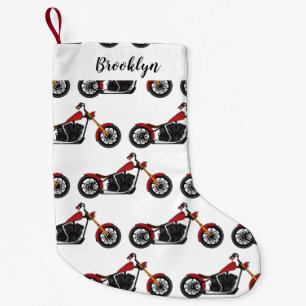 Petite Chaussette De Noël Illustration de moto de style chopper