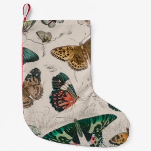 Petite Chaussette De Noël Illustration de papillon antique : 1820 Orfèvre