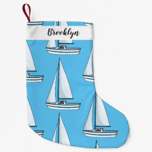 Petite Chaussette De Noël Illustration de voilier