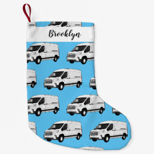 Petite Chaussette De Noël Illustration du fourgon de livraison