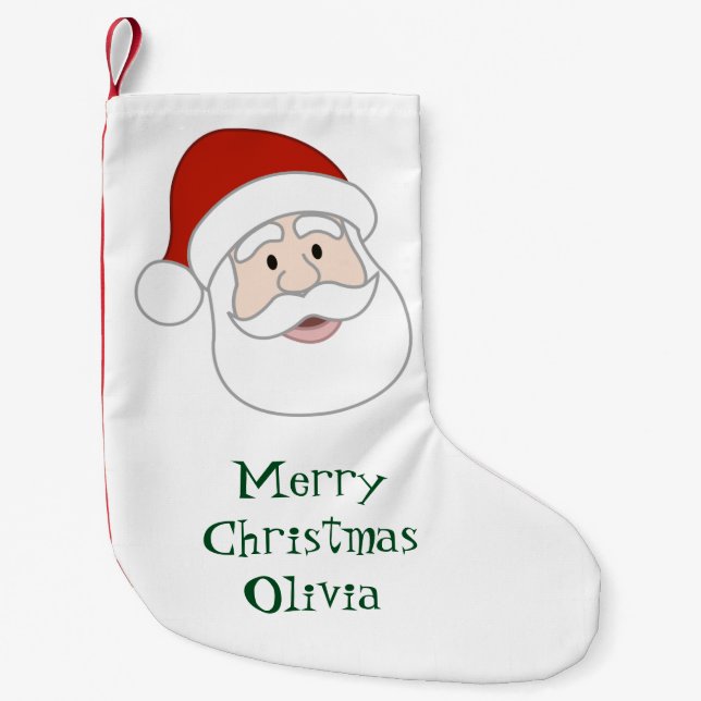 Petite Chaussette De Noël Illustration et texte du père noël (Devant)