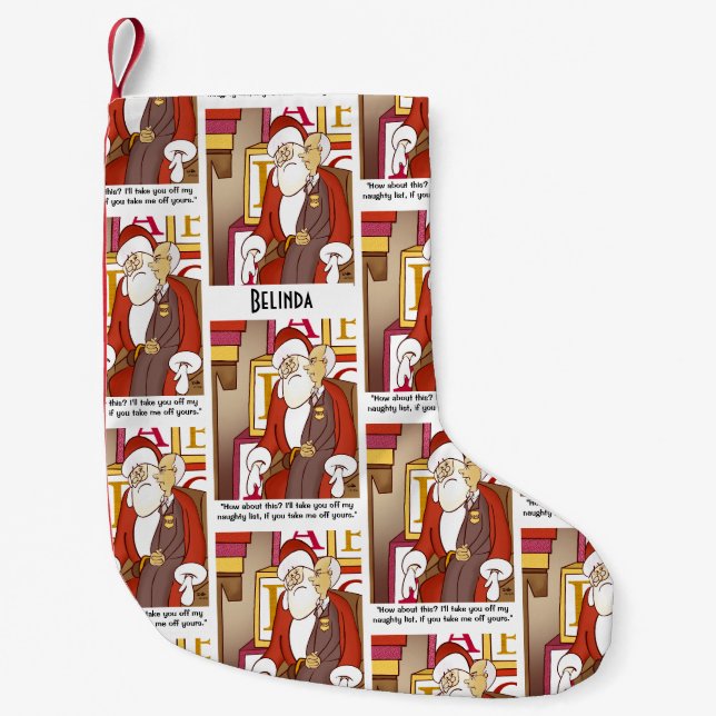 Petite Chaussette De Noël IRS Naughty List Holiday (Devant)
