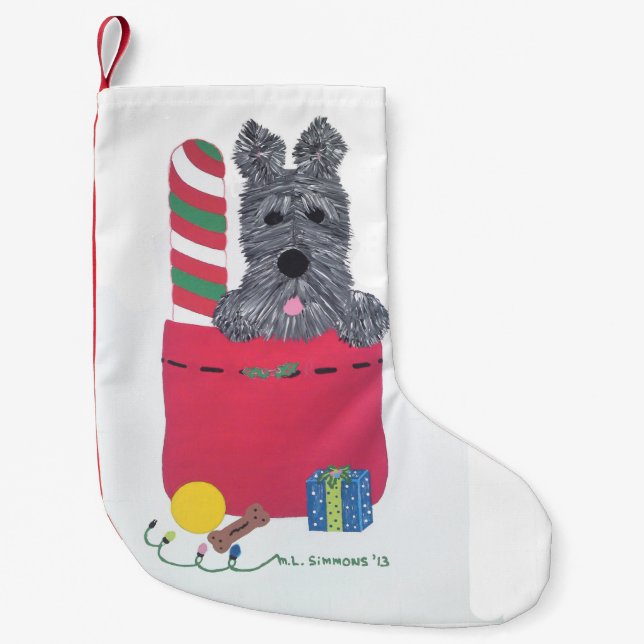 PETITE CHAUSSETTE DE NOËL J'AI ÉTÉ BON (Devant)