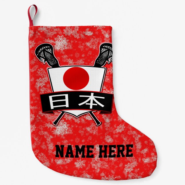 Petite Chaussette De Noël Japon Lacrosse Noël Stocker (Devant)