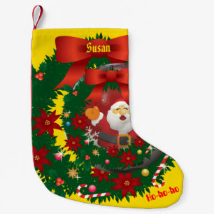 Petite Chaussette De Noël Jaune de Noël Noël Jaune Père Noël Stocking