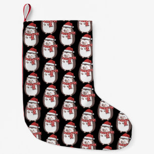 Petite Chaussette De Noël Joli hérisson de Noël de vacances