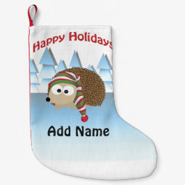 Petite Chaussette De Noël Joyeuses fêtes ! Hérisson d'hiver