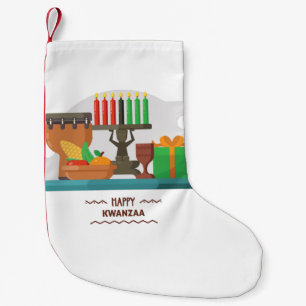 Petite Chaussette De Noël joyeux kwanzaa cadeaux bas