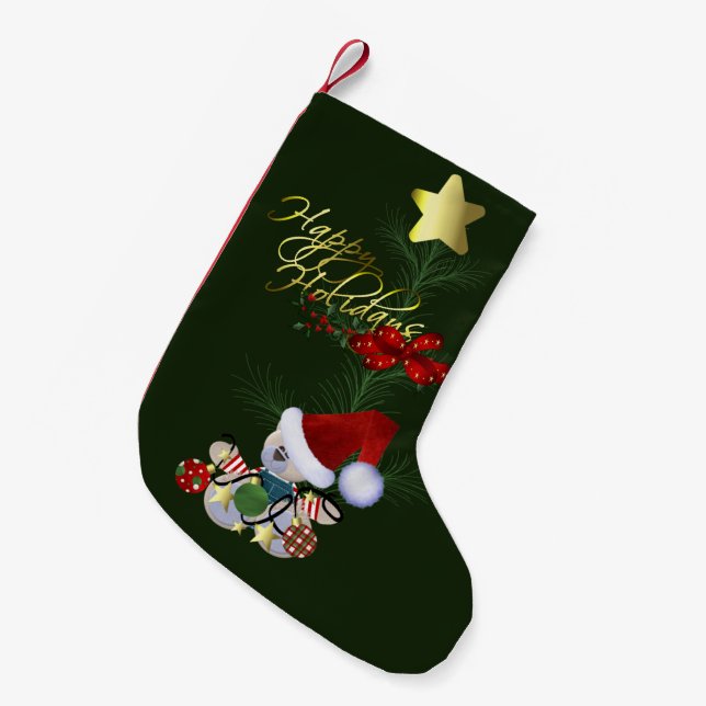 Petite Chaussette De Noël Joyeux Noël (Devant (Accrochage))