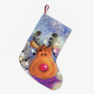 Petite Chaussette De Noël Joyeux renne - Joyeux Noël -