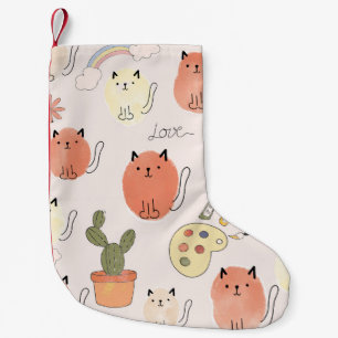 Petite Chaussette De Noël Kitty Kitten Chats : Motif animal mignon