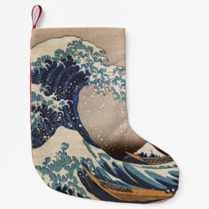 Petite Chaussette De Noël La Grande Vague au large de Kanagawa